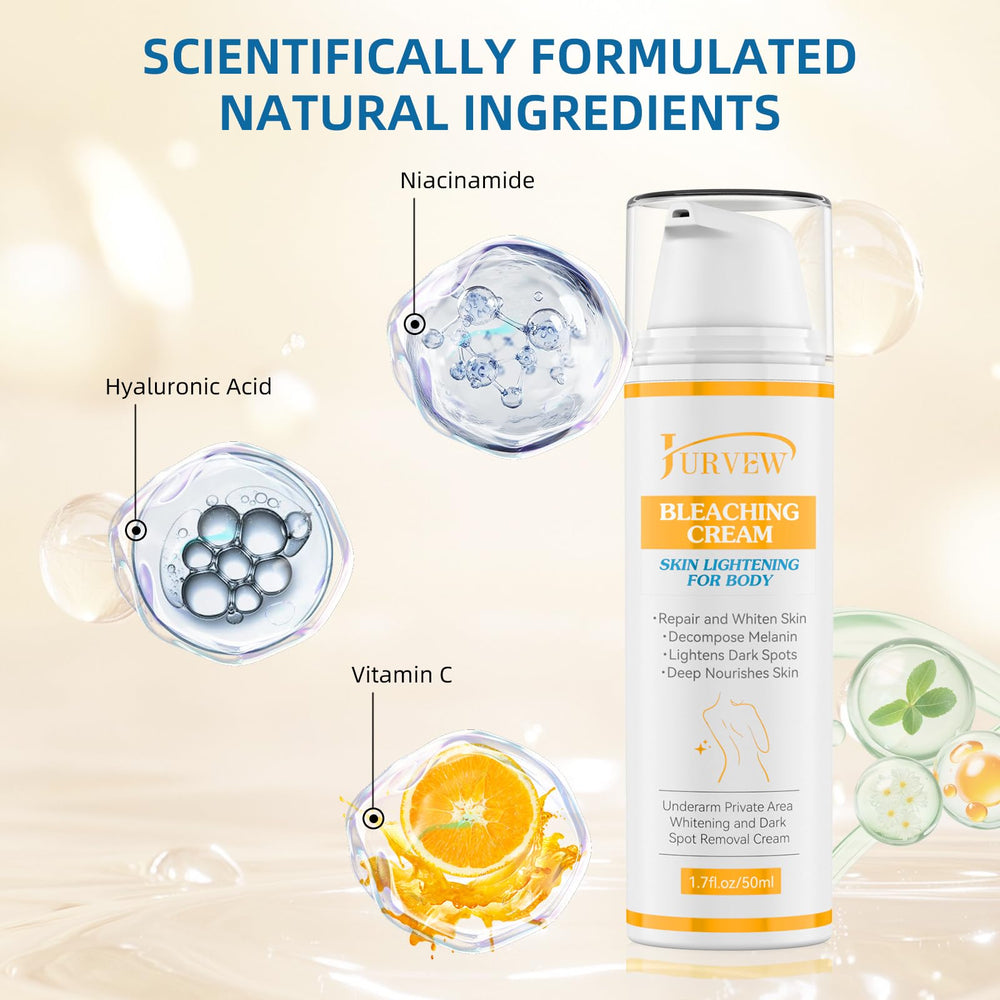 JURVEW underarms brightening cream glides on for smoother skin.