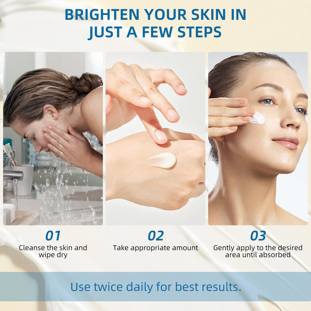 JURVEW Skin Bleaching Cream with Vitamin C, pearl powder, arbutin for brightening.