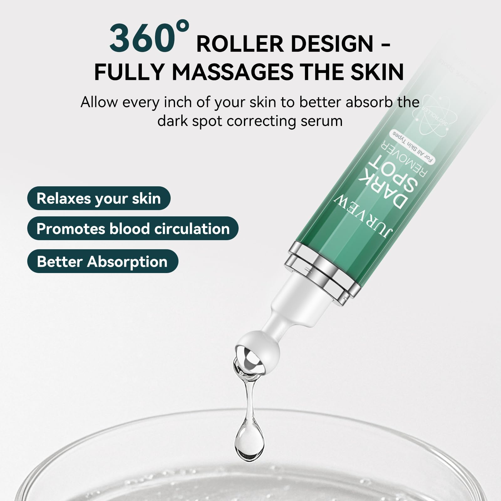 JURVEW vitamin C, E, and B5 ingredients image signaling brightening nourishment.