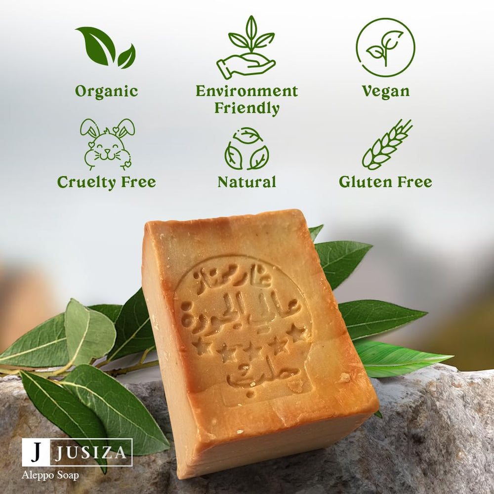 JUSIZA Aleppo Soap for skin and hair care