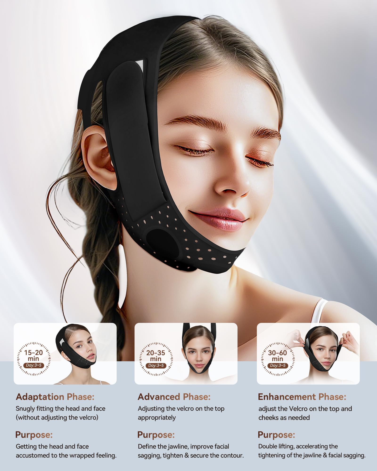 JUSMORE Silicone Material close-up emphasizes skin-safe, hypoallergenic texture.