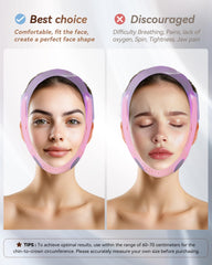 JUSMORE V-Line Sculpting Face Mask Sakura Pink ear-relief design prevents pressure