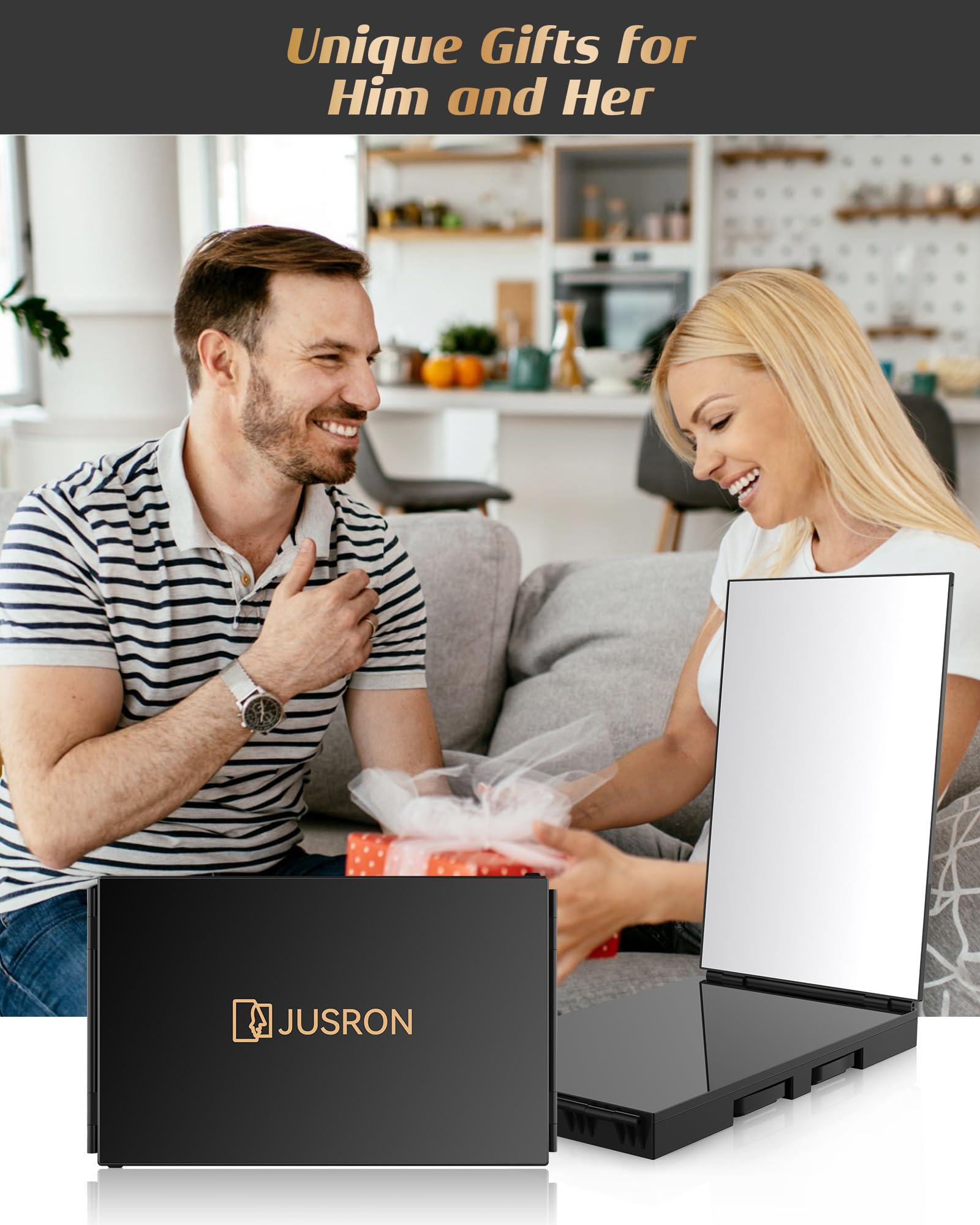 JUSRON door-wall-table mount options with included hardware for versatile placement.