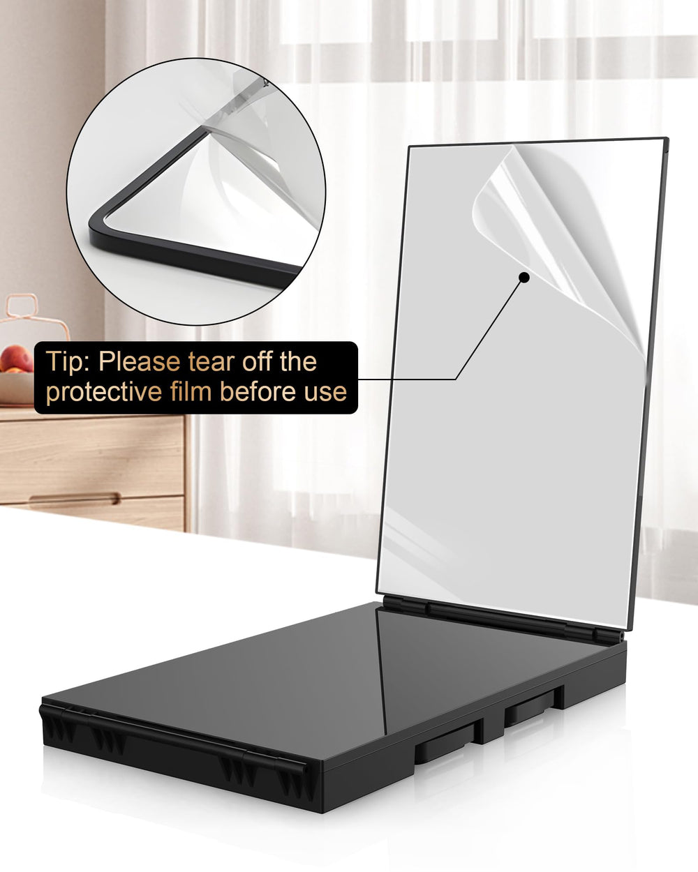 JUSRON height-adjustable stand shows versatile positioning for seated or standing grooming
