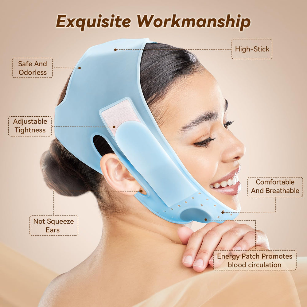 JUSRON V-Line mask worn 15-45 minutes daily for potential contouring