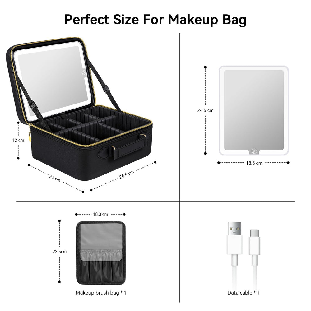 JUSRON water-drop zipper design allows smooth opening for quick access.