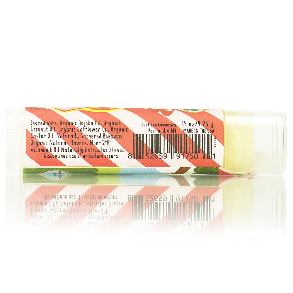 Just Bee Lappy Lips Bubble Num flavor, playful packaging invites daily lip care.