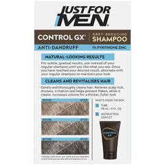 Just for Men Control GX grey-tone-before image shows starting level before treatment.