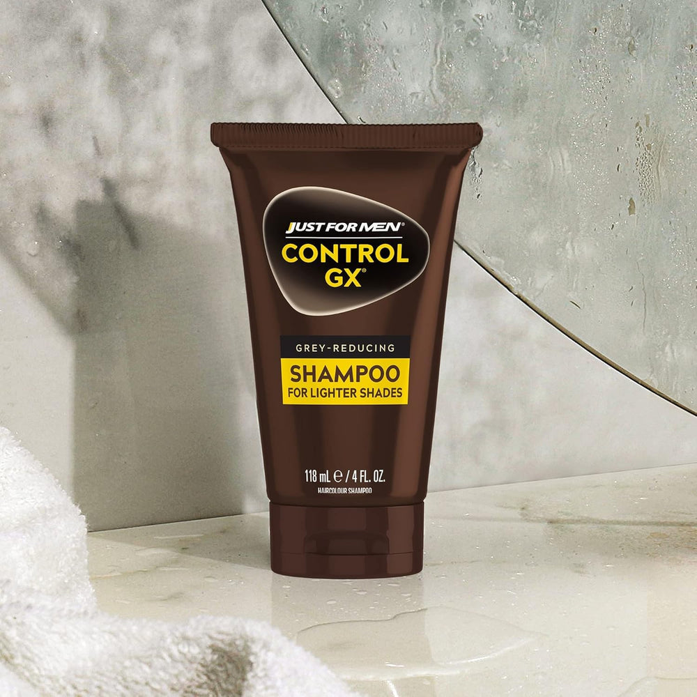 Packaging variation image for Just for Men Control GX shampoo.