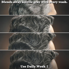Just for Men Control GX textured hair shampoo lather cleanses while adding volume.