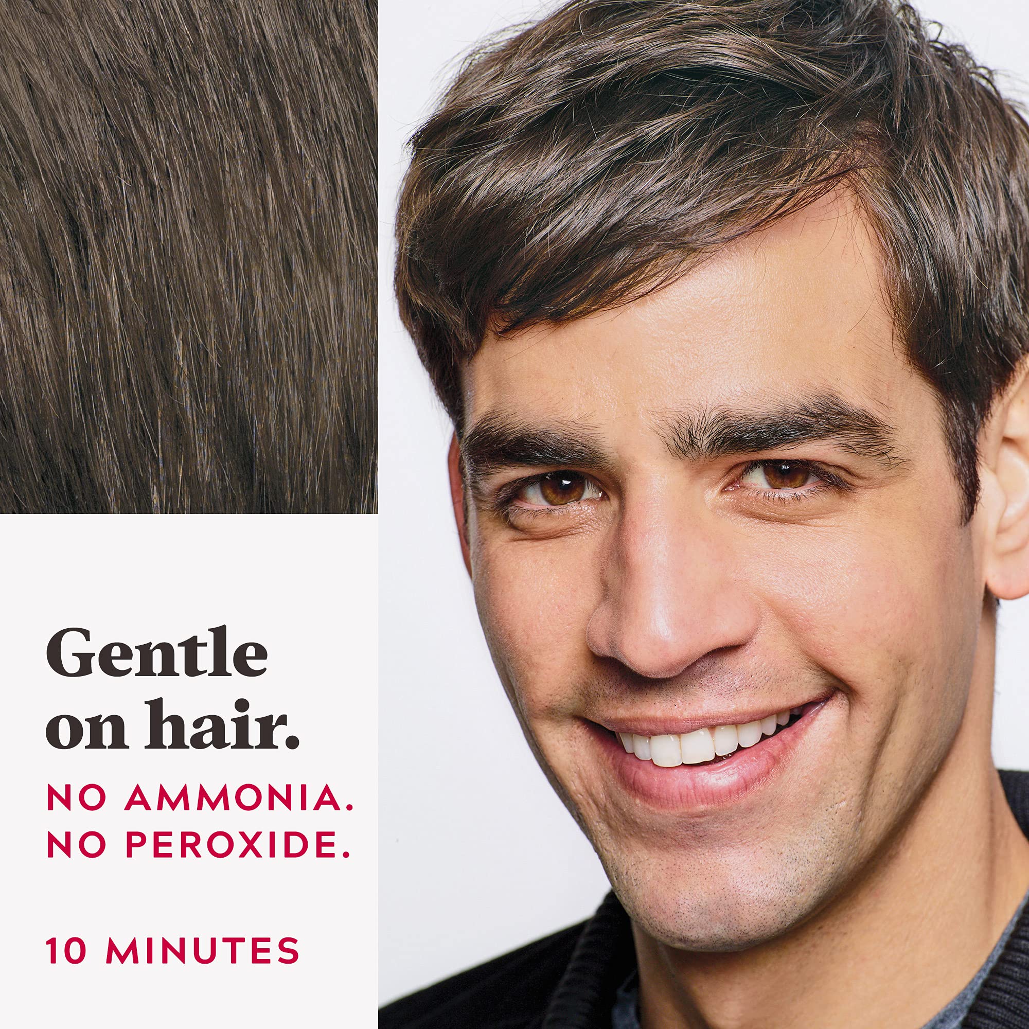 Just For Men Easy Comb-In Color long lasting results image suggests up to 8 weeks.