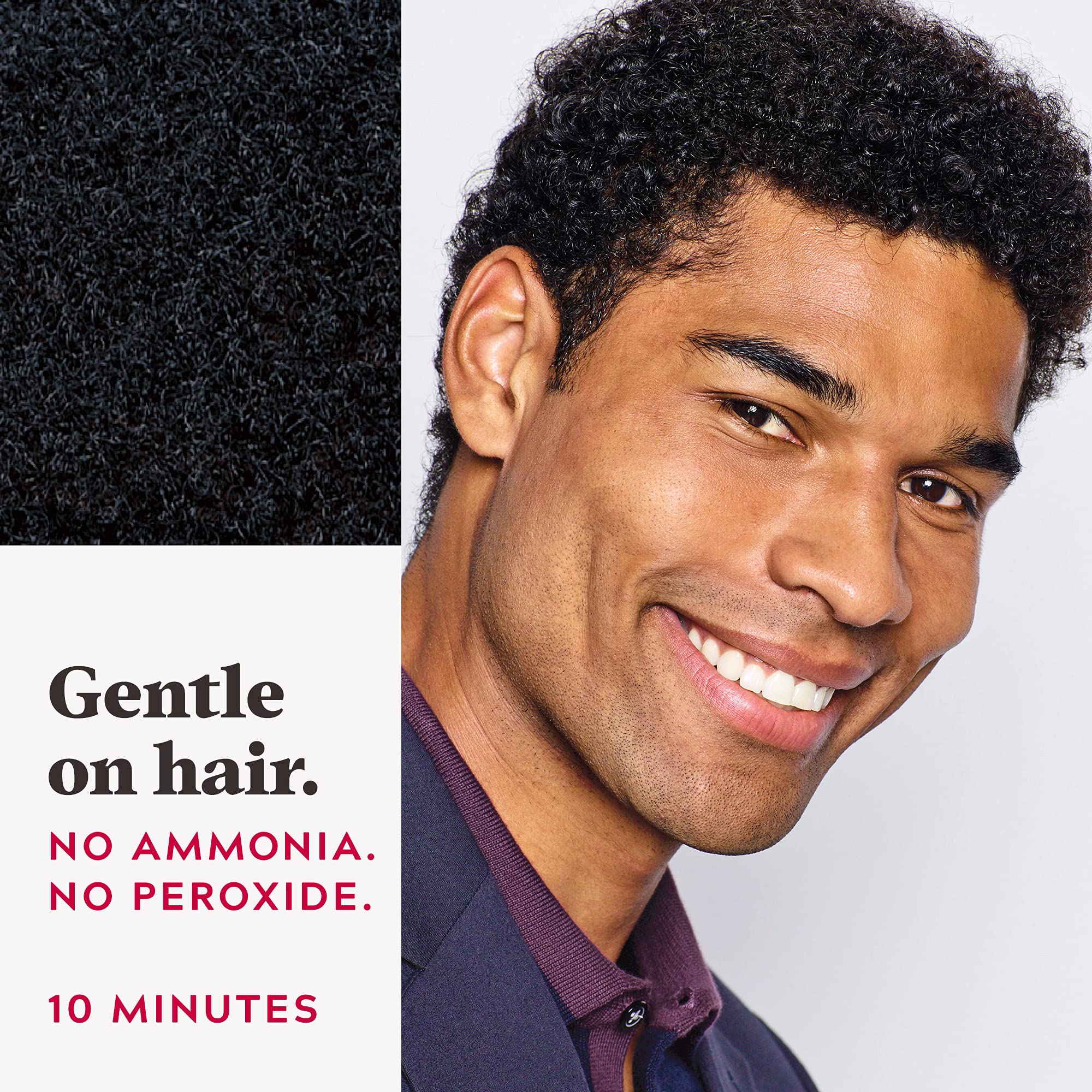 Just For Men Easy Comb-In Color formula is ammonia- and peroxide-free