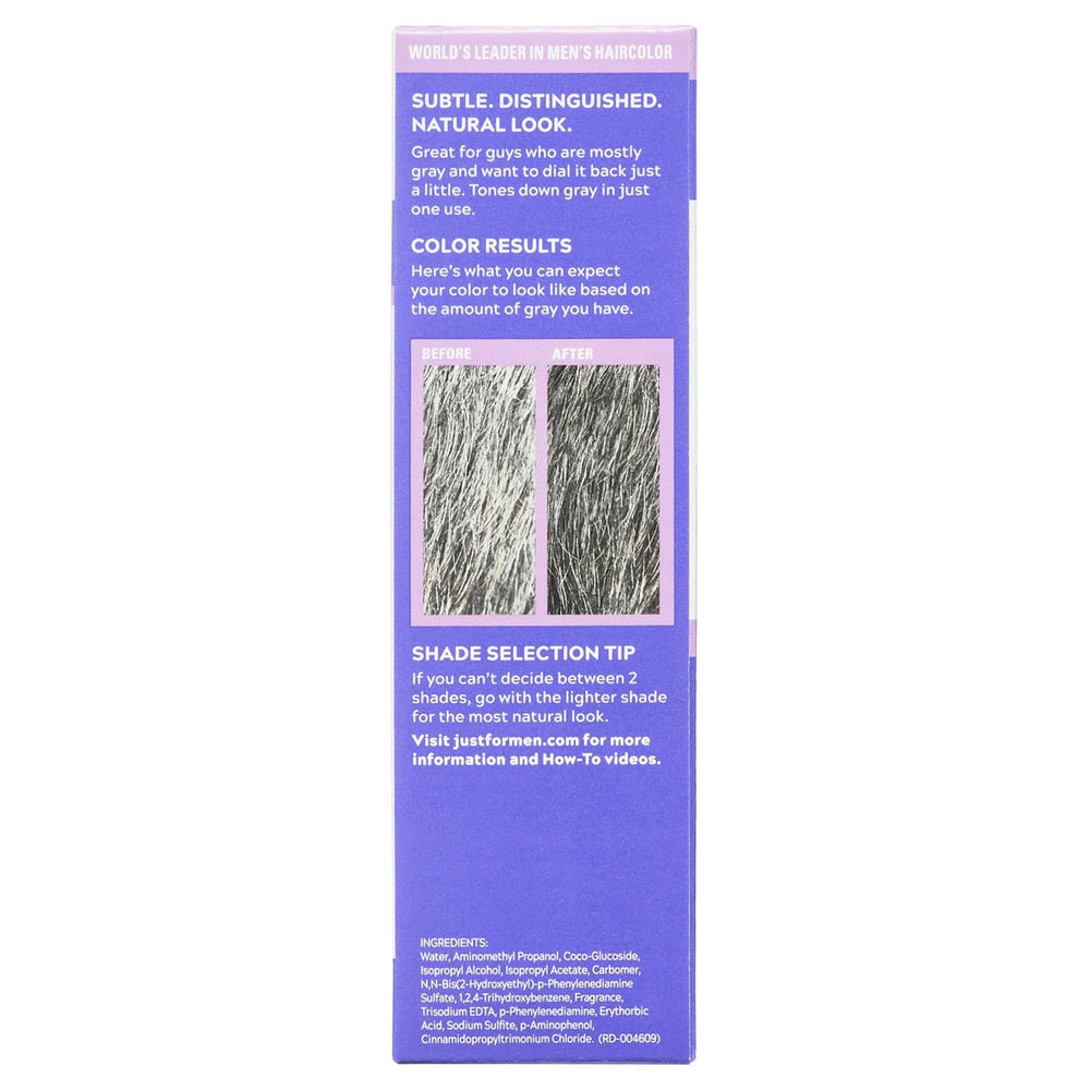 Just for Men Touch of Gray Black-Gray shade provides natural-looking gray coverage