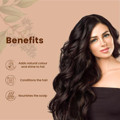 Just Jaivik Henna Powder mixing bowl demonstrates natural shade blending options.