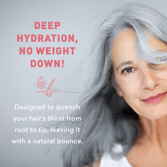 Just Nutritive gray hair conditioner argan oil ingredient close-up