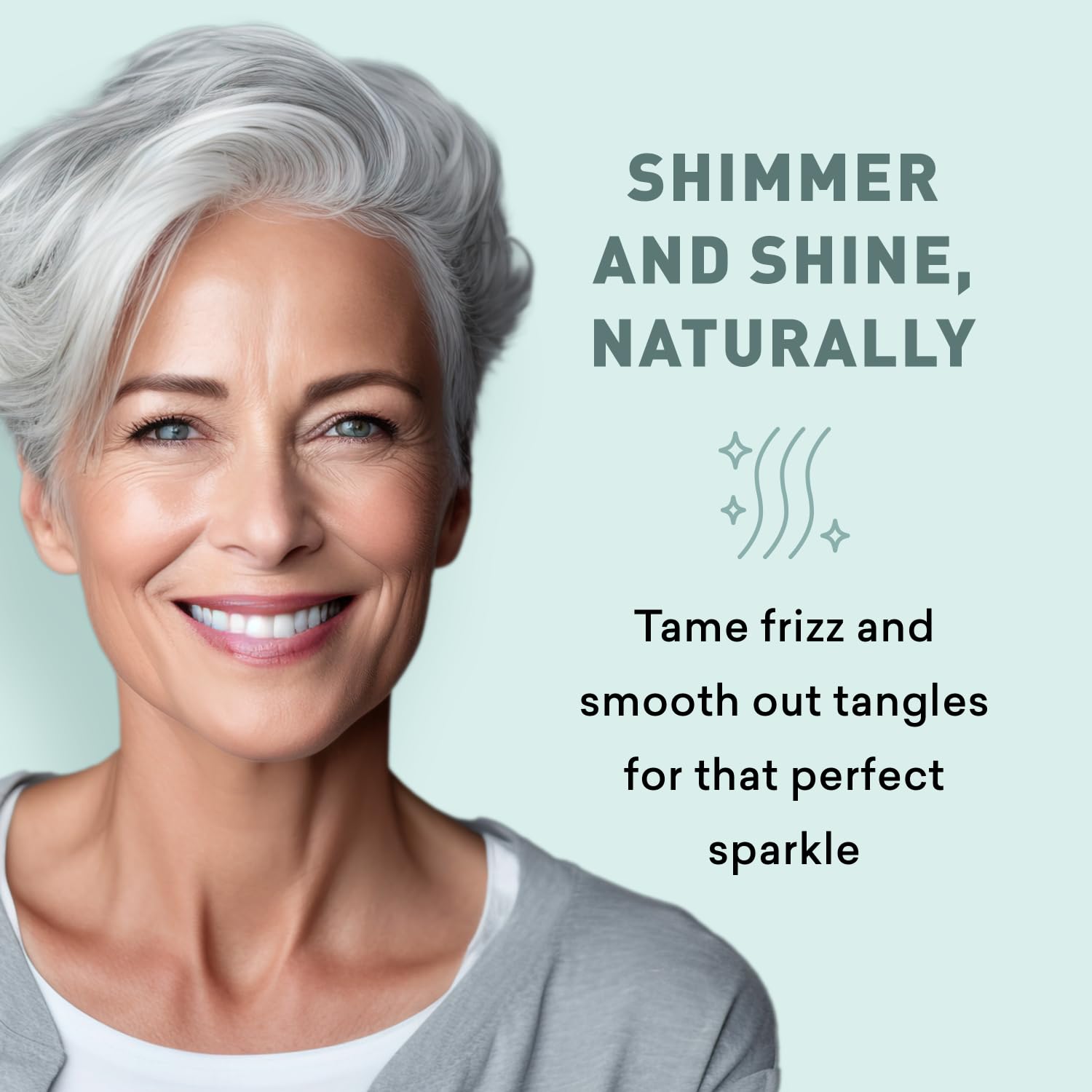 Just Nutritive gray hair conditioner creamy texture close-up