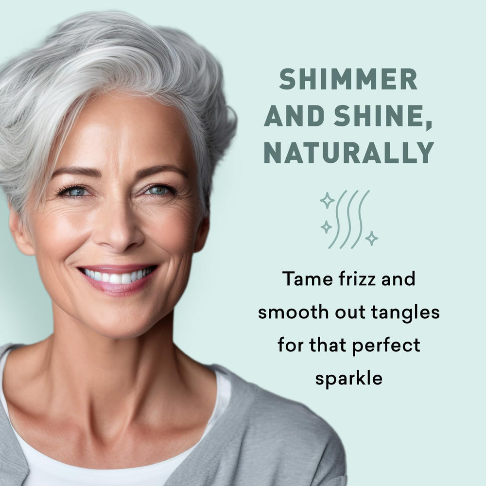 Just Nutritive gray hair conditioner creamy texture close-up