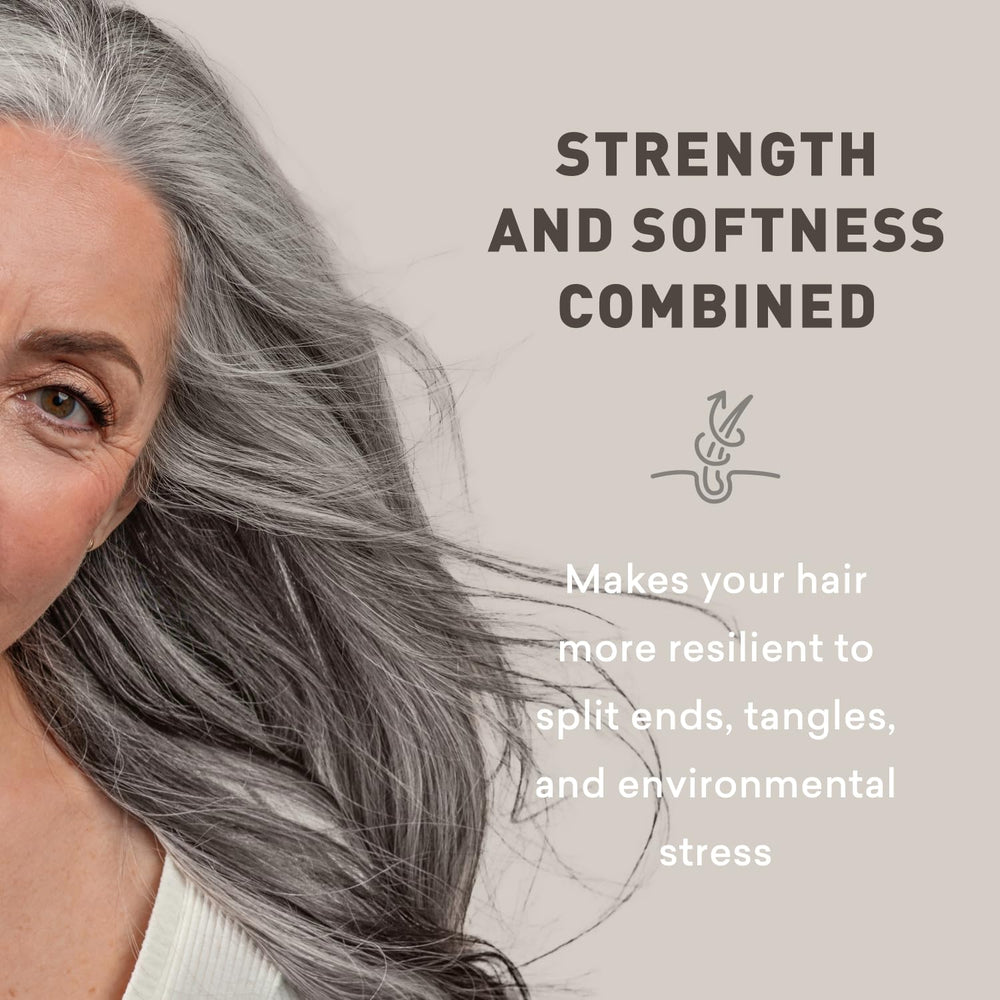Just Nutritive gray hair conditioner provides silky shine