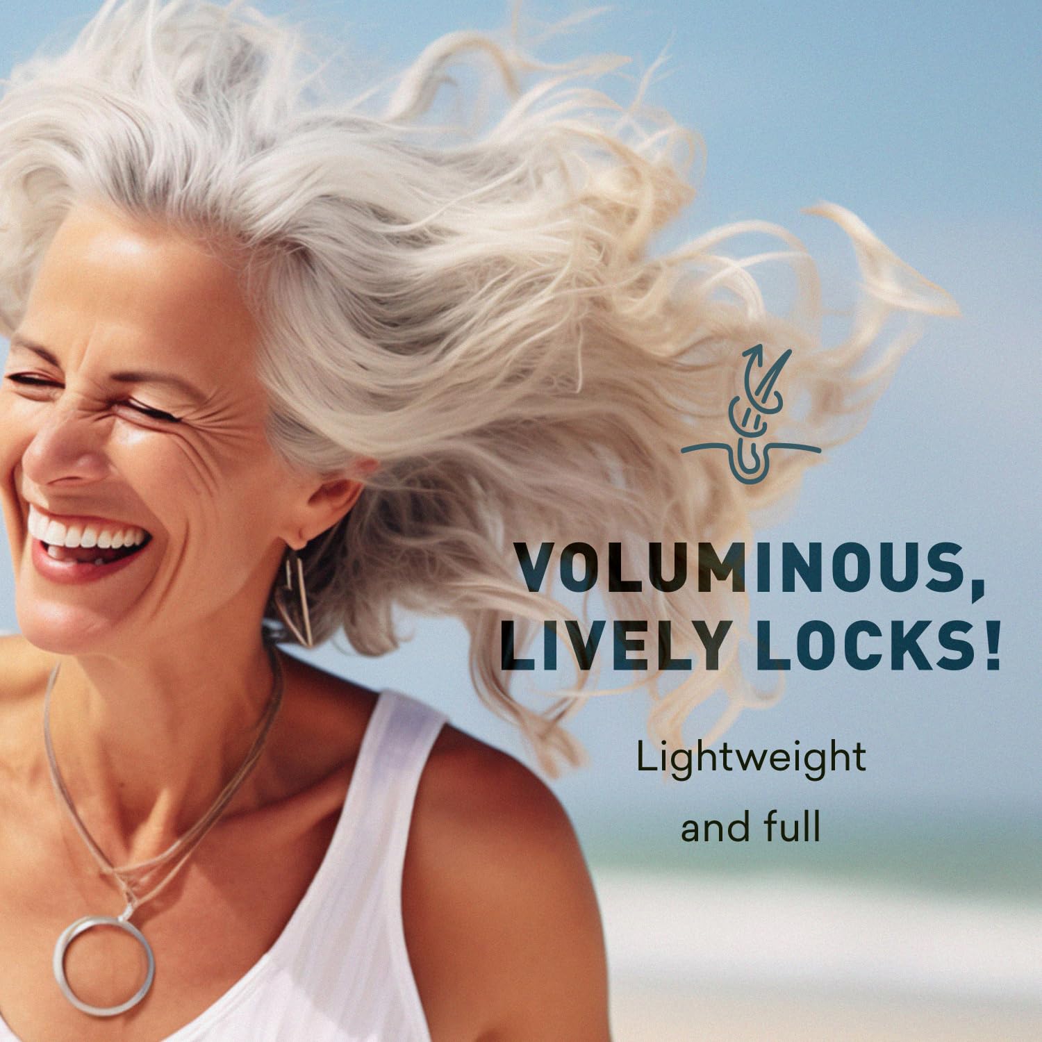 Just Nutritive Gray Hair Shampoo color-safe formula emphasizes gentle cleansing without sulfates.