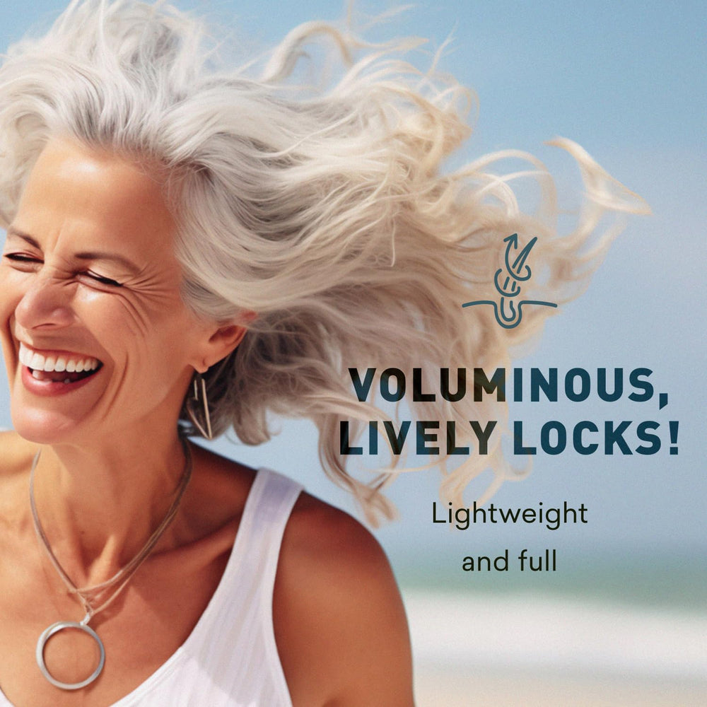 Just Nutritive Gray Hair Shampoo color-safe formula emphasizes gentle cleansing without sulfates.