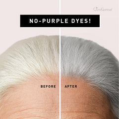Just Nutritive Gray Hair Shampoo foaming application shows even distribution for brassy neutralization.