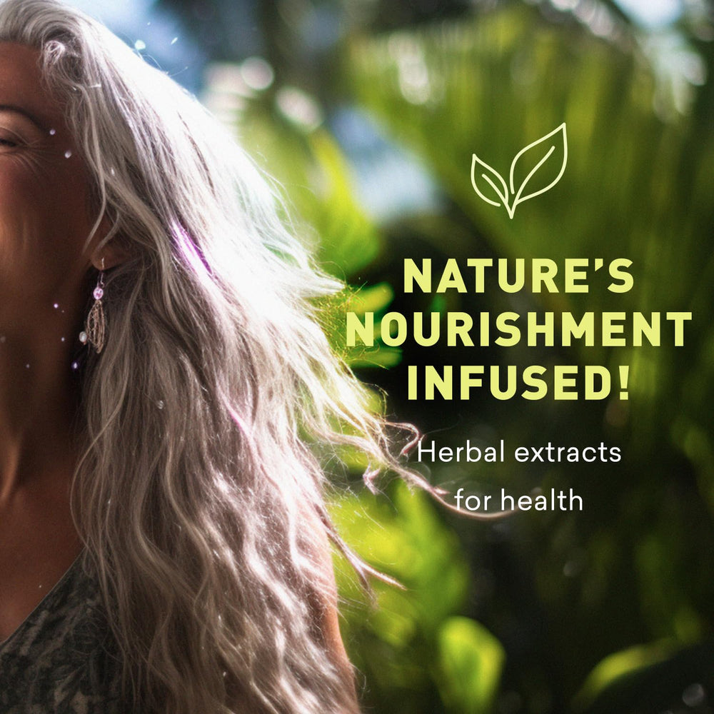 Just Nutritive Gray Hair Shampoo softly finished hair appears smoother and more manageable.