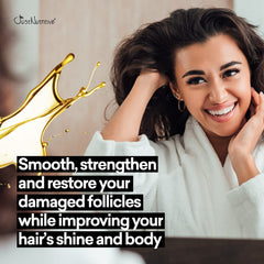 Just Nutritive hair-loss-shampoo-foam-closeup shows rich lather for deep cleansing