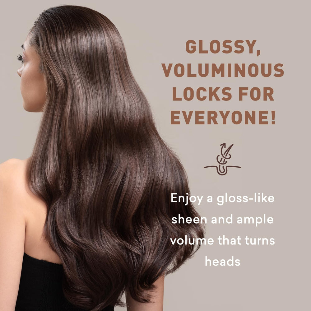 Just Nutritive hair-loss-shampoo-texture-swatch displays creamy formula for gentle cleansing