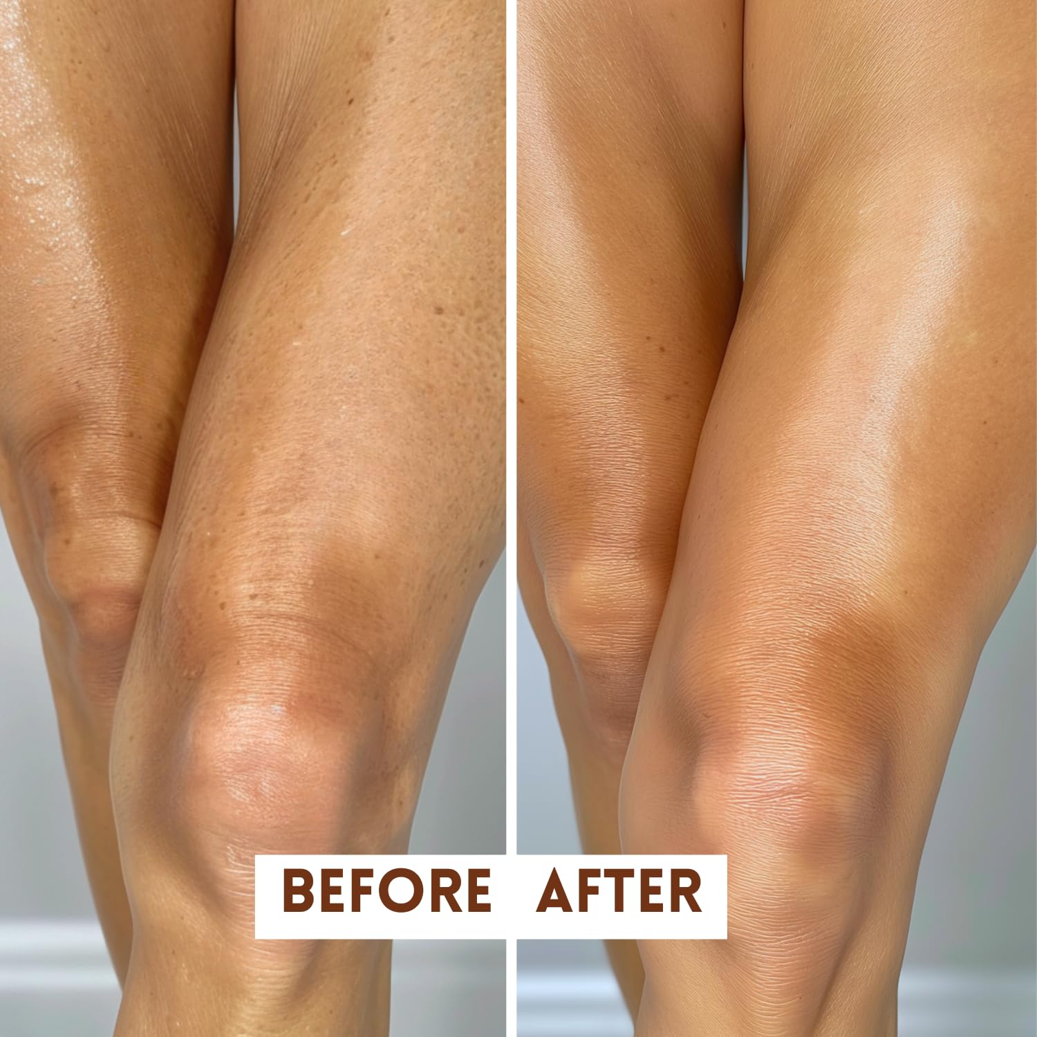 Just Nutritive hazelnut oil formula bottle demonstrates refined pores and even tone.