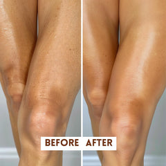 Just Nutritive hazelnut oil formula bottle demonstrates refined pores and even tone.