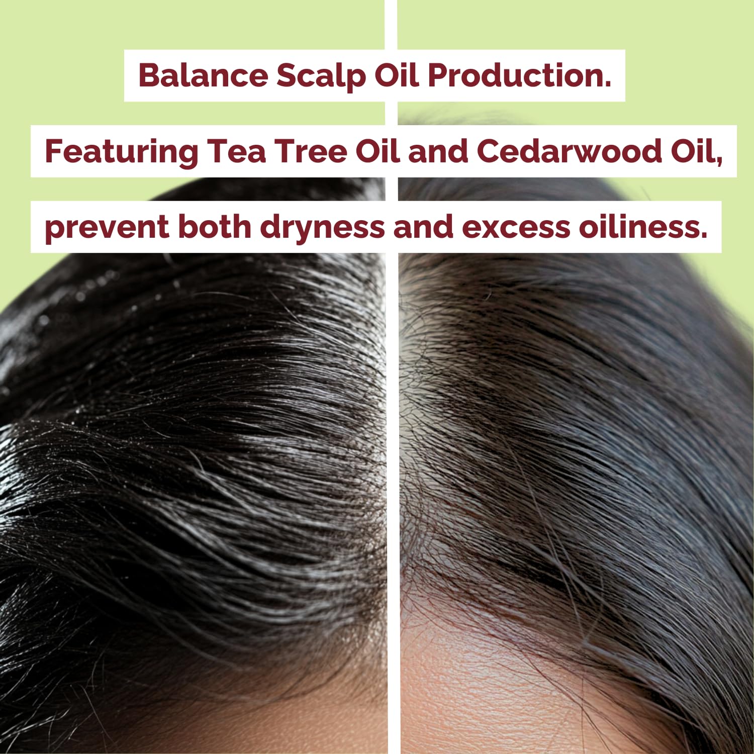 Just Nutritive Shampoo cleanses scalp for healthier growth foundation.