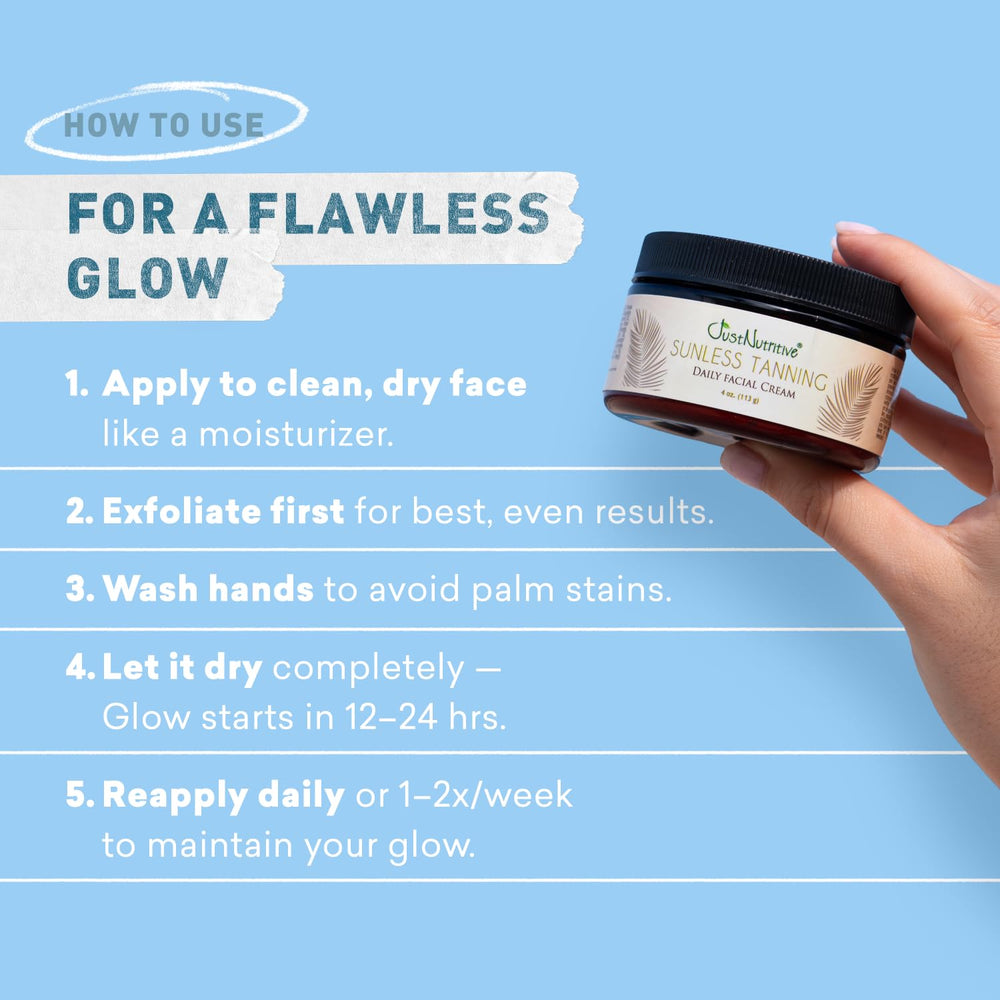 Just Nutritive Sunless Tanning Daily Facial Cream cruelty-free formulation