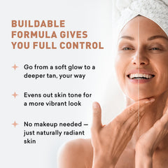 Just Nutritive Sunless Tanning Daily Facial Cream ingredients blend with apricot kernel and chia