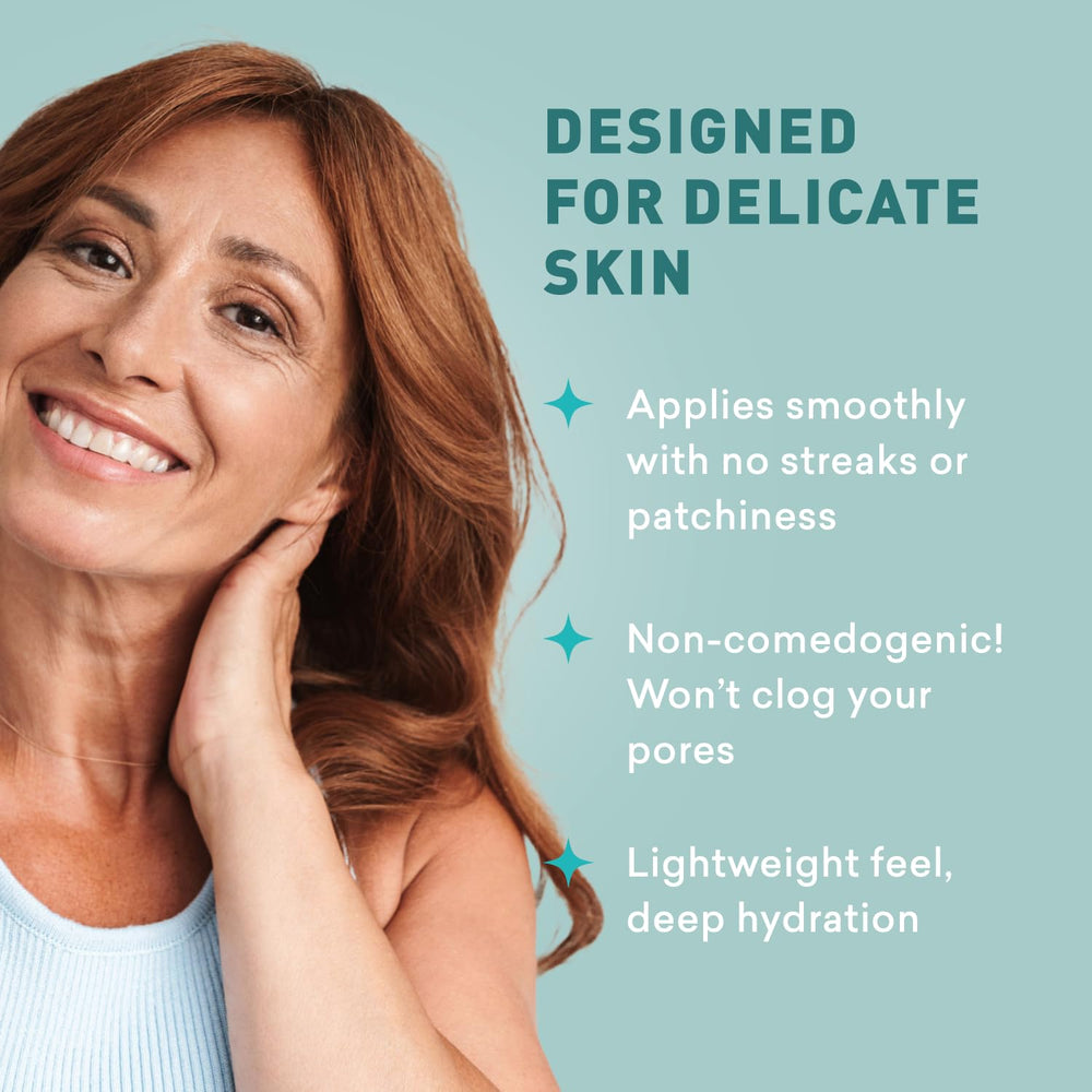 Just Nutritive Sunless Tanning Daily Facial Cream sun-kissed glow swatch