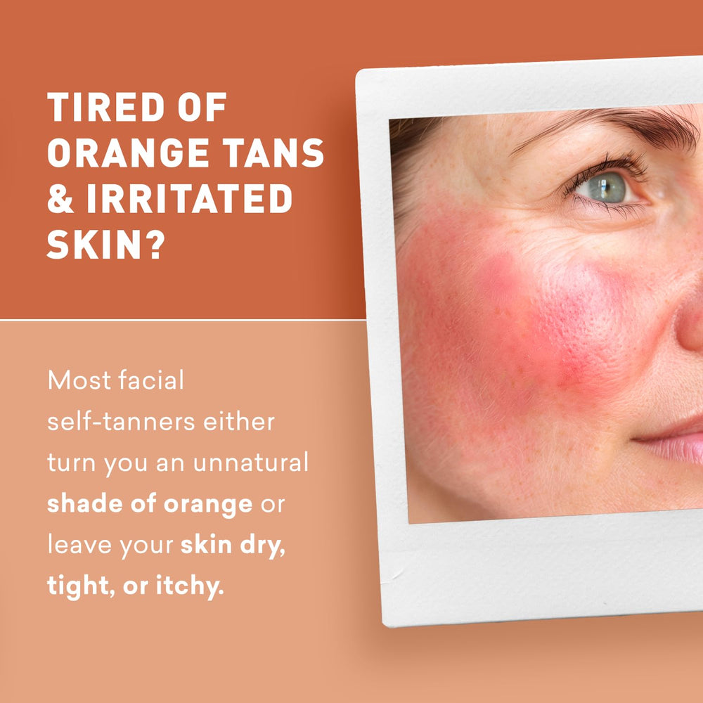Just Nutritive Sunless Tanning Daily Facial Cream texture swatch for even coverage