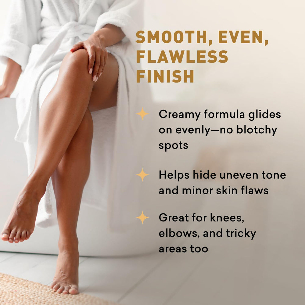 Just Nutritive Sunless Tanning Lotion Dark Tones ingredients highlight nourishing oils