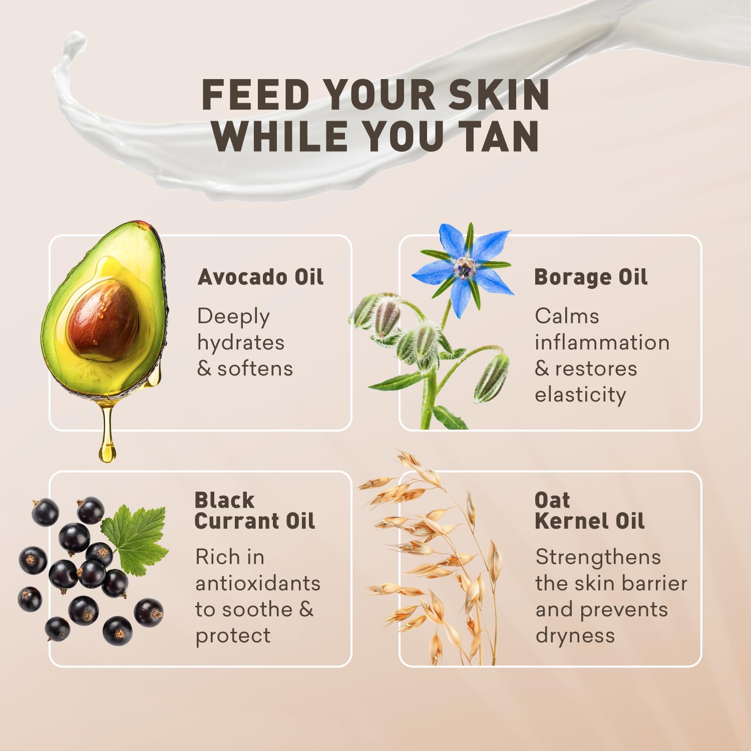 Just Nutritive Sunless Tanning Lotion Dark Tones vegan formula in eco-friendly bottle