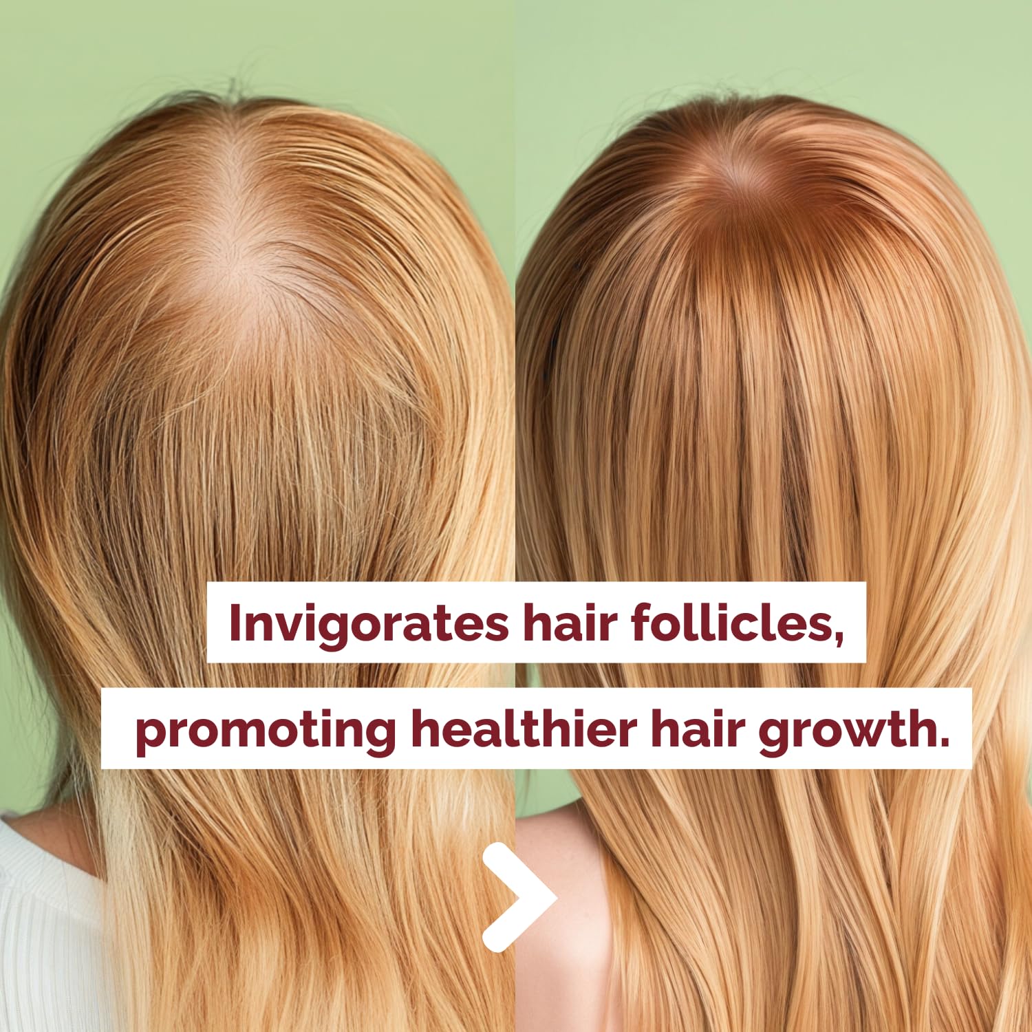 Just Nutritive Tea Tree Oil drops image promotes scalp freshness and balanced oil.