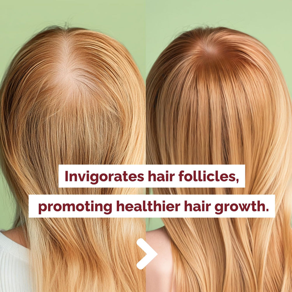 Just Nutritive Tea Tree Oil drops image promotes scalp freshness and balanced oil.