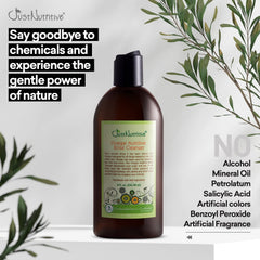 Just Nutritive Vinegar Nutritive Rinse hair-shine view highlighting smoother detangling and frizz control