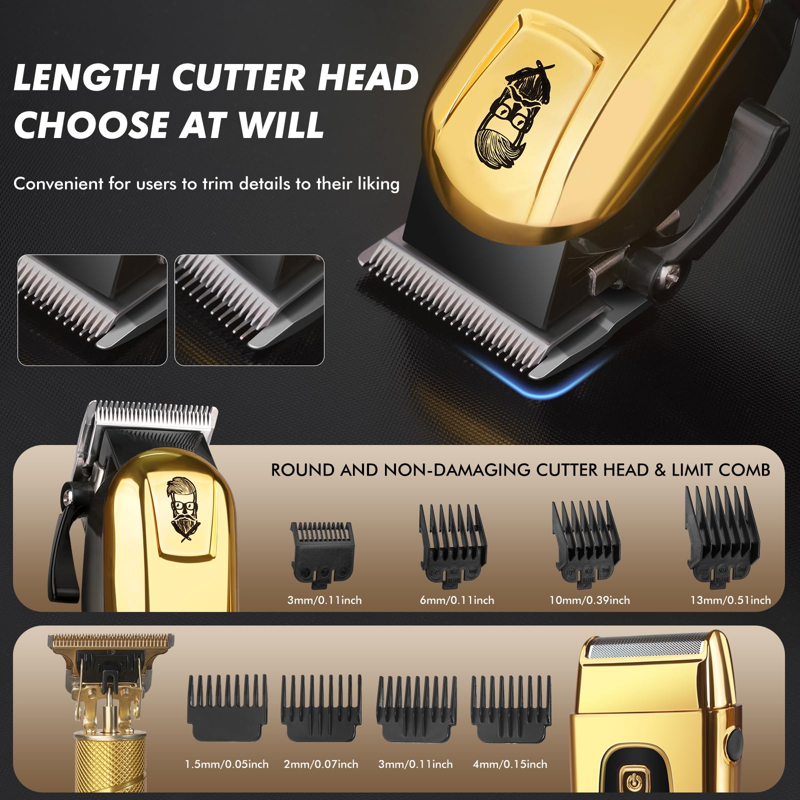 Justnard hair clippers washable design allows easy cleaning after use.