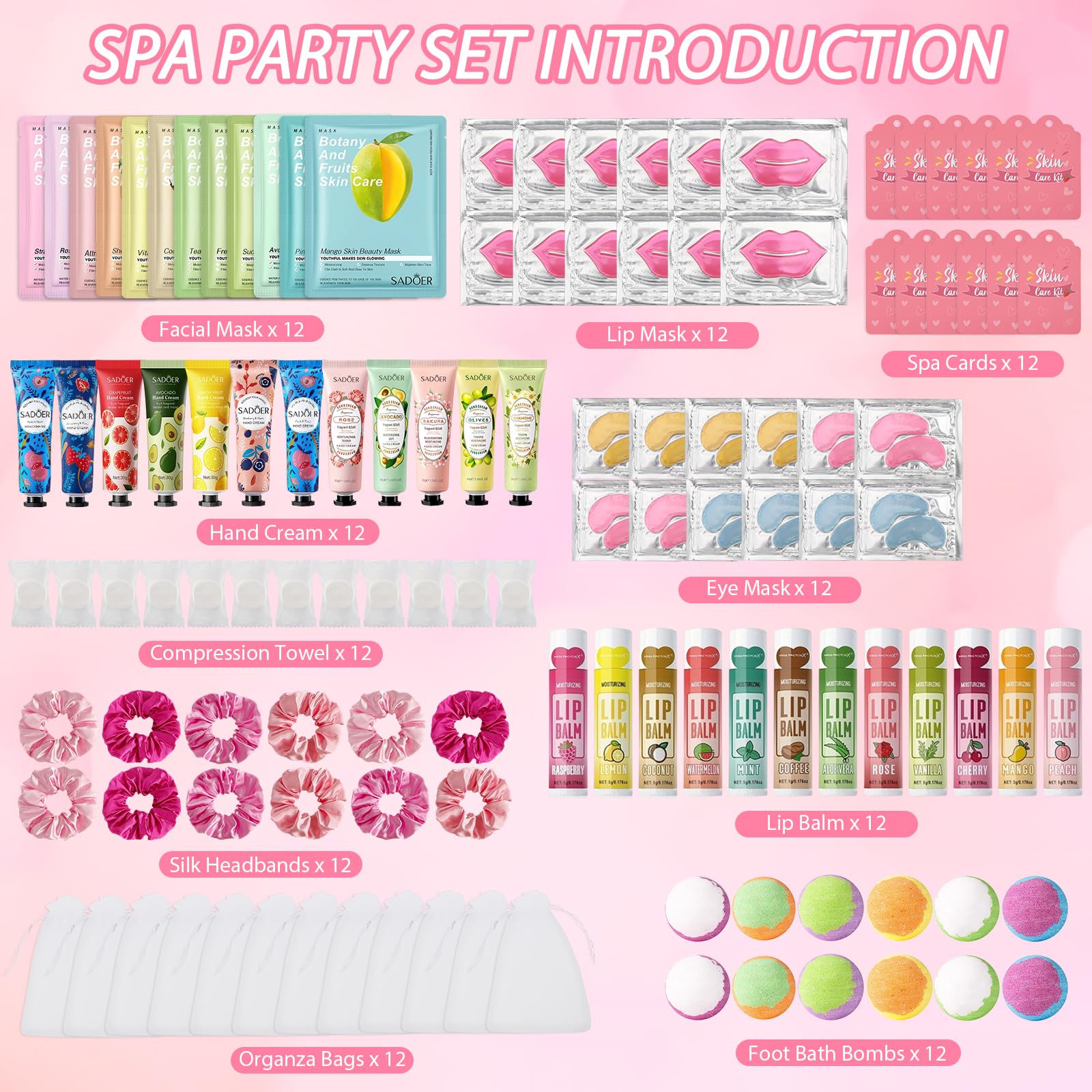 Jutqut spa party lip masks hydrating lips for a fun sleepover