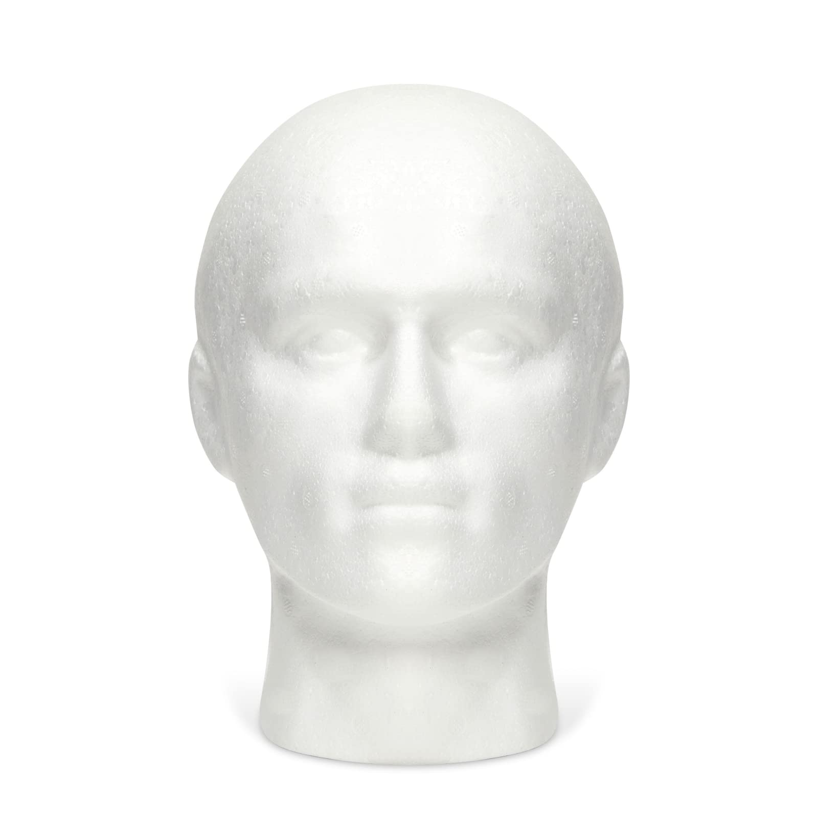 Juvale mannequin head-foam durable-foam-base provides stable support for accessories.