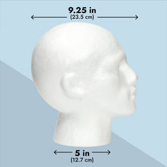 Juvale mannequin head foam wig-display focuses attention on hairpieces and grooming.