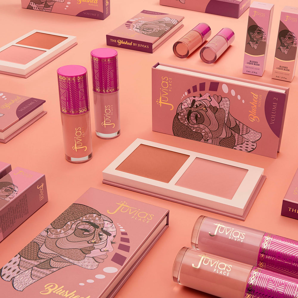 Juvia's Place Blushed Duo on cheek delivers natural flush with two complementary hues