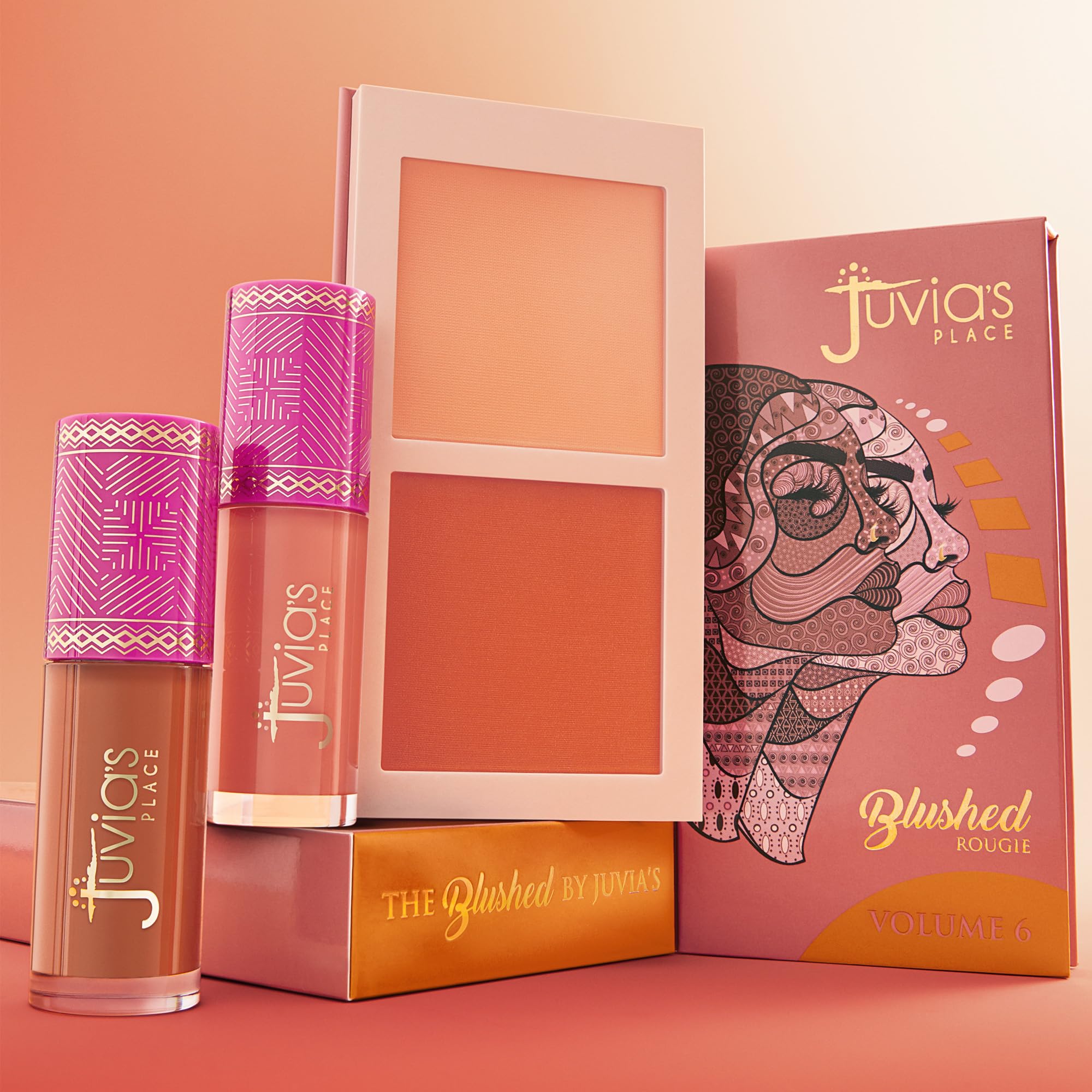 Juvia's Place Blushed Duo long-wear finish suitable for day or night
