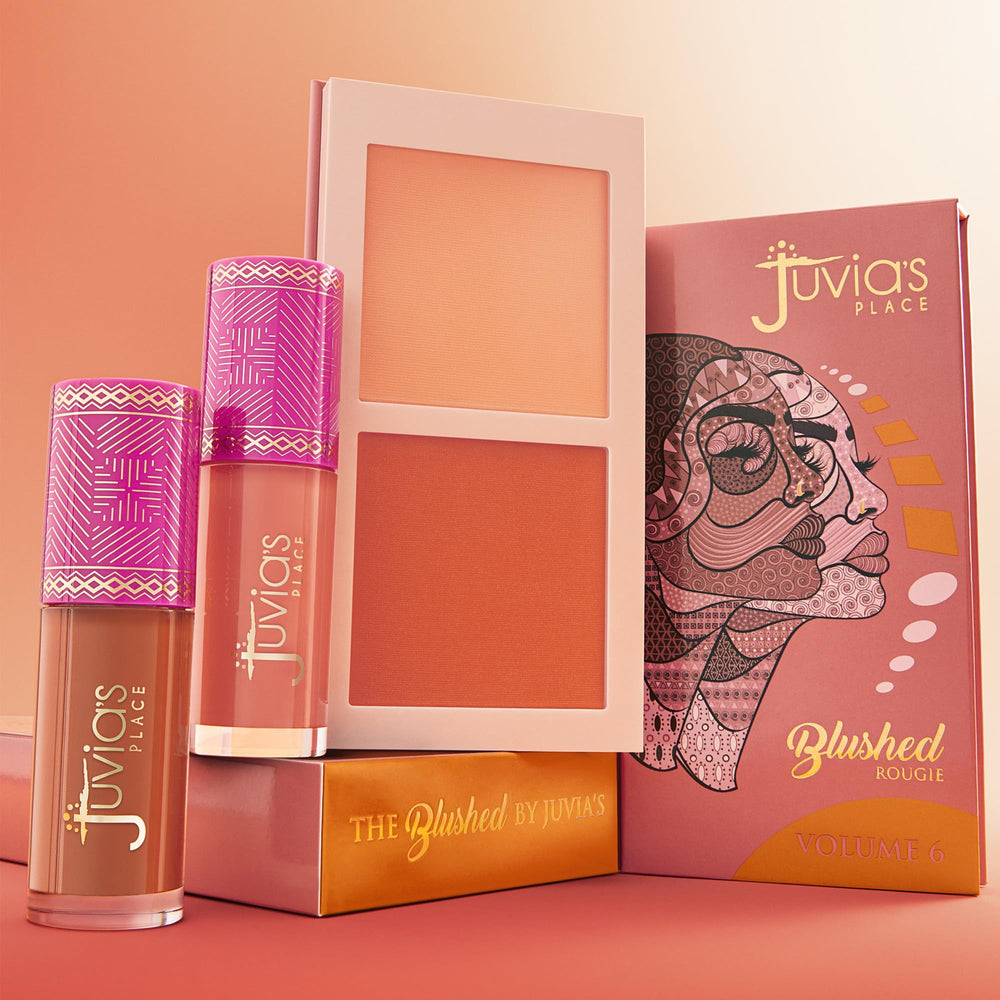 Juvia's Place Blushed Duo long-wear finish suitable for day or night