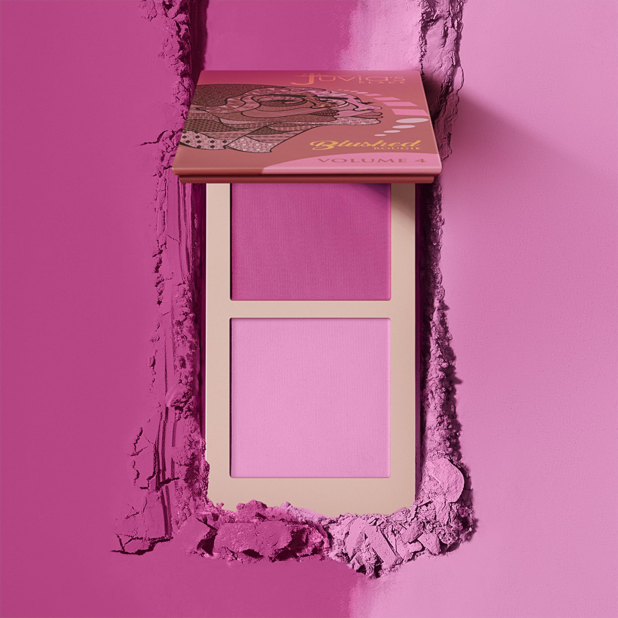 Juvia's Place Blushed Duo Volume4 inclusive-skin-tone appeal demonstrates suitability for all complexions