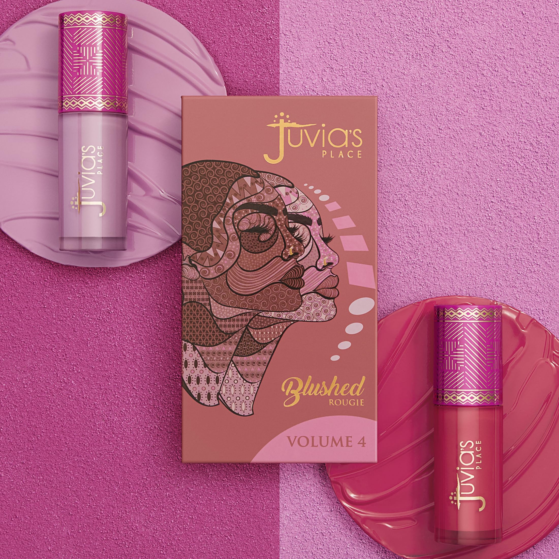 Juvia's Place Blushed Duo Volume4 two-shades pairing highlights complementary hues for versatility