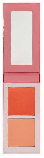 Juvia's Place Blushed Duo Volume6 pan closeup highlights dual shades for versatile looks.